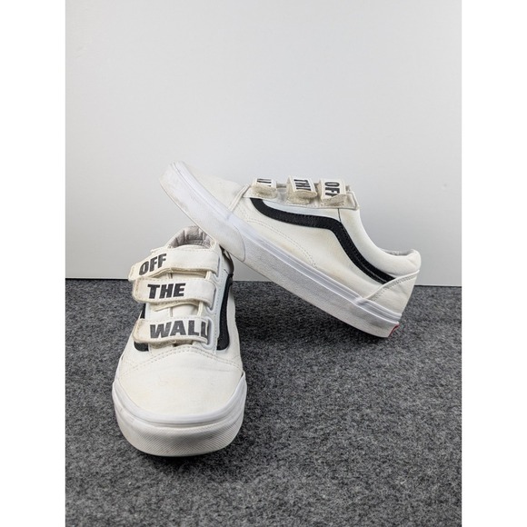 Vans Other - Vans Old Skool V Prison Mens 6 Womens 7.5 White Black Athletic Shoes Sneakers